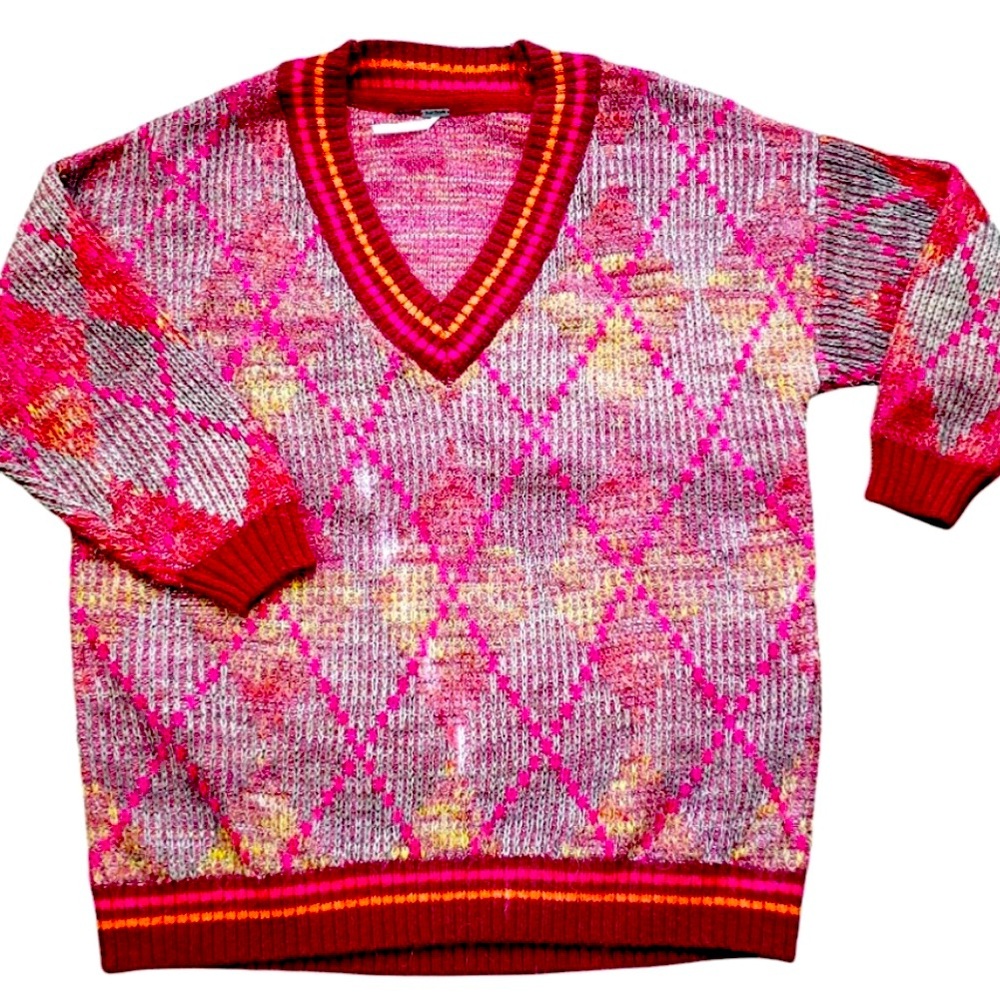 Free People Argyle Sweater